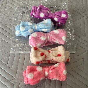 $3 💕5/$15 Colorful Bow Headbands Set of 5 , NEW get all 5 when bundled 💕5/$15